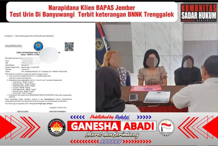 Ketua Komunitas Sadar Hukum Banyuwangi Kecam Dugaan Pemalsuan Dokumen Tes Urin Narapidana Narkoba, Soroti Dugaan Keterlibatan Oknum