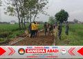 Kolaborasi Pasukan Kuning dengan Pasukan Loreng di TMMD Reg Ke-128 Kodim 0725/Sragen