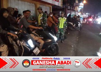Tingkatkan Keamanan Wilayah, Koramil 12/Simo Gelar Patroli Kamtibmas di Simpang Simo