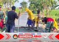 Semangat Tanpo Sambat”, Satgas TMMD dan Warga Kejar Penyelesaian Pengecoran Jalan Jelang Penutupan TMMD Reguler ke-128 Kodim Sragen
