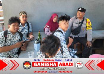 Bhabinkamtibmas Sumerta Kaja Laksanakan Sambang Door To Door System di Wilayah Binaan
