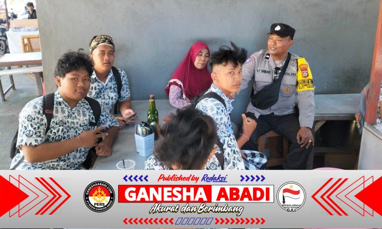 Bhabinkamtibmas Sumerta Kaja Laksanakan Sambang Door To Door System di Wilayah Binaan