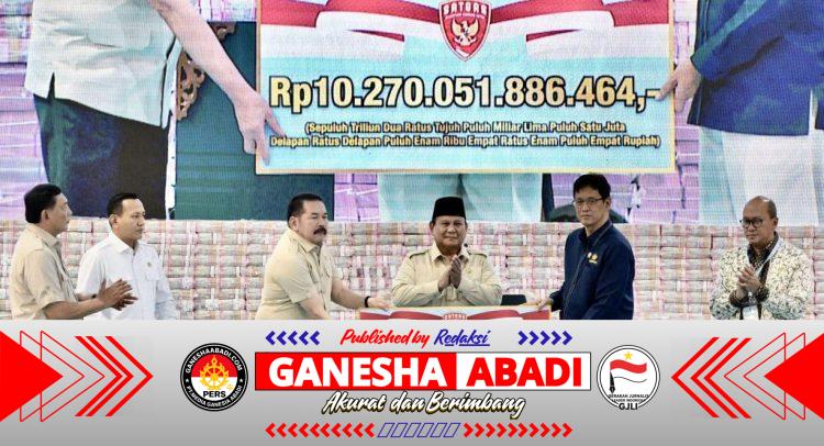 Panglima TNI Dampingi Presiden RI Pada Kegiatan Penyerahan Hasil Kerja Satgas PKH