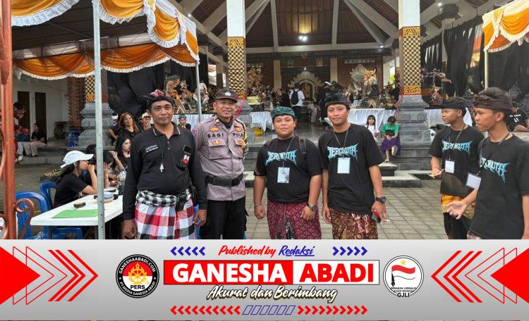 Bhabinkamtibmas Jimbaran Atensi Lomba Ogoh-Ogoh Mini se-Bali di Banjar Jerokuta