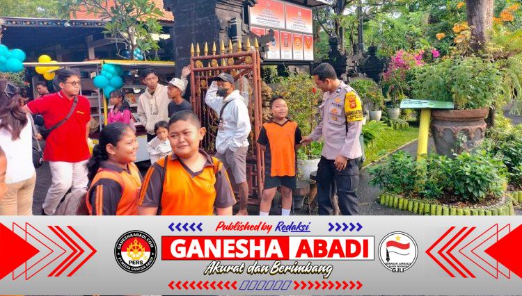 Bhabinkamtibmas Sumerta Kelod Atensi Gerakan Literasi Membaca Desa dalam Peringatan Hari Perpustakaan Nasional