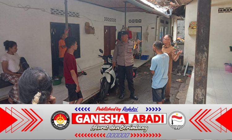 Sambang Door to Door, Bhabinkamtibmas Sumerta Kaja Imbau Penghuni Kos-kosan Jaga Kamtibmas