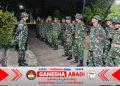 Jaga Kedisiplinan dan Evaluasi Kerja, Danramil 02/Karangmalang Pimpin Apel Malam Satgas TMMD ke-128 di Desa Puro
