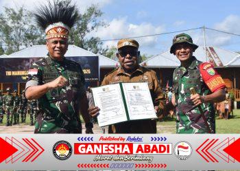 Pangdam XVII/Cenderawasih Resmi Tutup TMMD Ke-128 Kodim 1710/Mimika di Kampung Keakwa