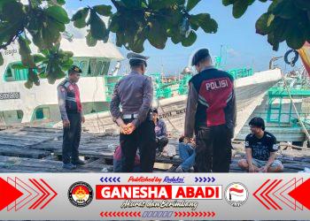 Sambang Kamtibmas di Pelabuhan Benoa, Polsek Kawasan Pelabuhan Benoa Ajak ABK Kapal Ikan Jaga Kamtibmas