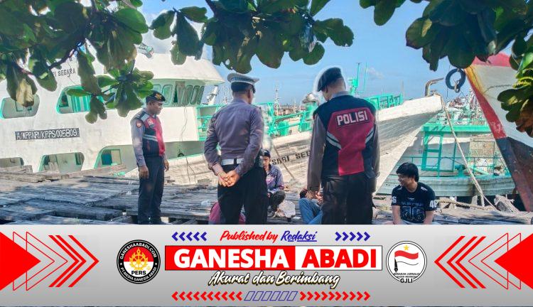 Sambang Kamtibmas di Pelabuhan Benoa, Polsek Kawasan Pelabuhan Benoa Ajak ABK Kapal Ikan Jaga Kamtibmas