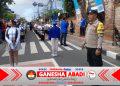 Semarak HUT Ke-100 SD Negeri 2 Kesiman, Jalan Santai dan Pentas Seni Berlangsung Meriah dengan Pengamanan Polsek Dentim