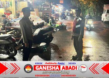 Patroli KRYD, Yustisi dan Cooling System Polsek Kuta Selatan Jaga Kondusivitas Pasar Malam Tragia Nusa Dua