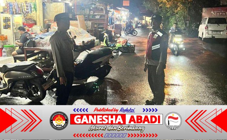 Patroli KRYD, Yustisi dan Cooling System Polsek Kuta Selatan Jaga Kondusivitas Pasar Malam Tragia Nusa Dua