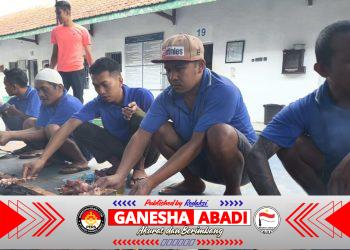 Momen Iduladha Lapas Banyuwangi, Warga Binaan Kompak Nyate Bareng