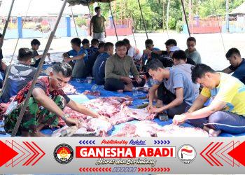 Tak Sekedar Kurban, Lanud Sjamsudin Noor Rajut Kebersamaan dan Kepedulian Semangat Berbagi Kepada Sesama di Hari Raya Idul Adha 1447 H/2026 M