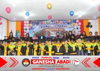 Kodim 1714/PJ dan Ibu Persit Hadiri Penyerahan Serta Penamatan Siswa TK B Nagalo Marannu Angkatan XII Tahun Pelajaran 2025/2026