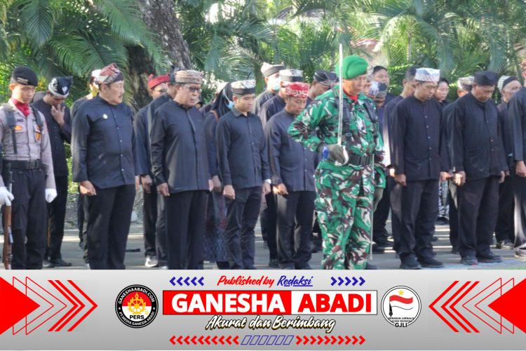 Kasdim 0825/Banyuwangi Hadir di Momen Sakral Hari Lahir Pancasila, Pesan Persatuan Menggema dari Halaman Kantor Bupati