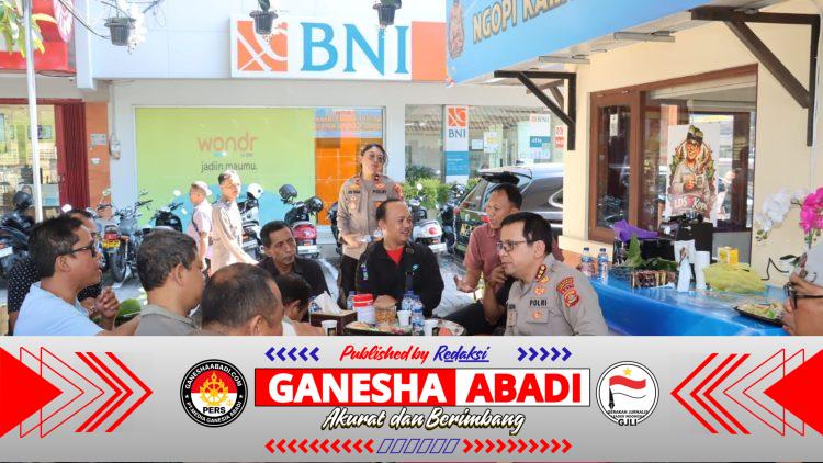 Ngopi Kamtibmas Bersama Media, Kapolresta Denpasar Ajak Insan Pers Jaga Stabilitas Keamanan dan Dukung Pariwisata Bali