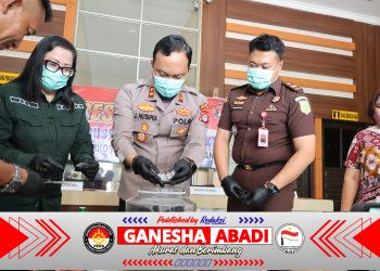 Polres Barito Selatan Musnahkan 105.6 Gram Sabu