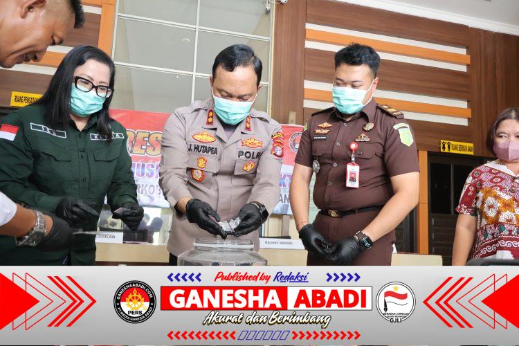Polres Barito Selatan Musnahkan 105.6 Gram Sabu