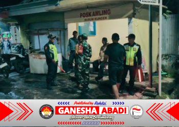 Patroli Jaga Kondusivitas, Koramil Dan Linmas Sisir Wilayah Jatipurno