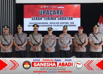 Estafet Pengabdian di Bumi Blambangan, Kapolresta Banyuwangi Pimpin Serah Terima Jabatan