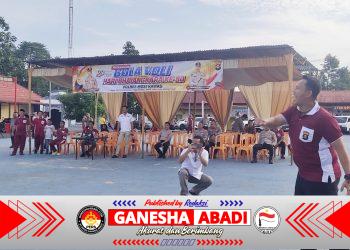 Tingkatkan Sportivitas dan Soliditas, Polres Musi Rawas Gelar Pertandingan Bola Voli Hari Bhayangkara ke-80,,