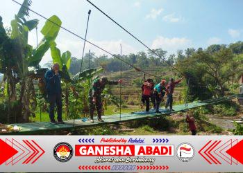 Progres Pembangunan Jembatan Perintis Garuda Capai 80 Persen, Warga dan TNI Gotong Royong Percepat Penyelesaian