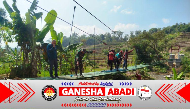 Progres Pembangunan Jembatan Perintis Garuda Capai 80 Persen, Warga dan TNI Gotong Royong Percepat Penyelesaian