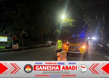 Patroli Subuh Blue Light Patrol Polsek Denpasar Utara Jaga Situasi Kamtibmas