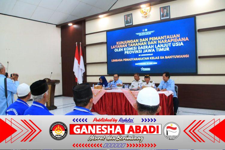 Komda Lansia Jawa Timur Apresiasi Layanan Humanis bagi Warga Binaan Lanjut Usia di Lapas Banyuwangi
