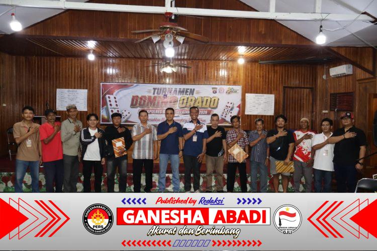 Wakapolres Barsel Tutup Secara Resmi Turnamen Domino Orado Kapolres Cup 2026 dalam HUT Bhayangkara ke 80