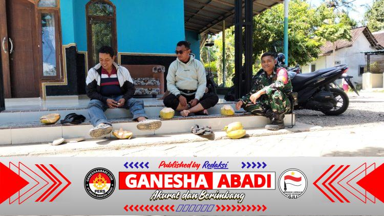 Koramil 0825/14 Kabat Perkuat Kamtibmas Lewat Patroli Menyapa Warga dan Komsos.