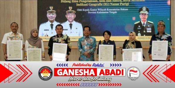 Pemkab Barsel Terima Surat Pencatatan Hak Ciptaan Bidang Ilmu, Seni dan Sastra