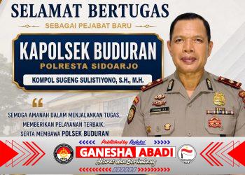Selamat dan Sukses Kepada Kompol Sugeng Sulistiyono Atas Jabatan Baru Sebagai Kapolsek Buduran