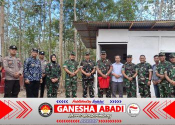 Dandim 0825/Banyuwangi Dampingi Tim Pengawas Kemhan Tinjau Pembangunan Batalyon TP di Purwoharjo