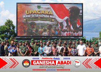 Sepuluh Anggota TPNPB-OPM Kodap IV Sorong Raya Ikrar Setia kepada NKRI di Manokwari