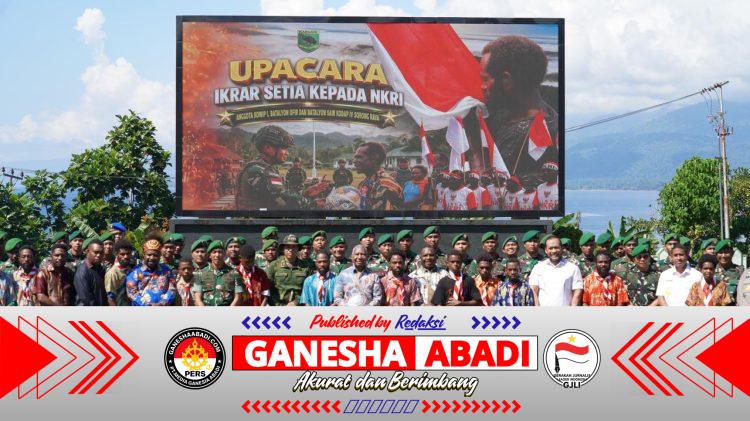 Sepuluh Anggota TPNPB-OPM Kodap IV Sorong Raya Ikrar Setia kepada NKRI di Manokwari