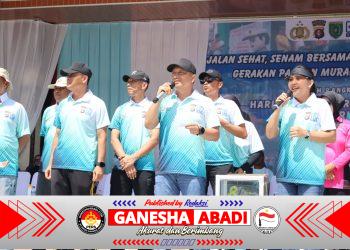 Polres Barsel Gelar Event Jalan Sehat dan Senam Bersama Masyarakat Barito Selatan Dalam HUT Bhayangkara Ke-80