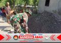 Semangat Gotong Royong Tak Pernah Padam, Babinsa Terjun Langsung Demi Jalan Desa