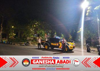 Cegah Gangguan Kamtibmas, Polsek Denpasar Utara Tingkatkan Kegiatan Patroli Malam