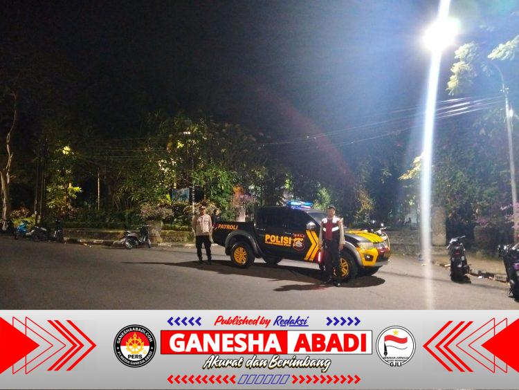 Cegah Gangguan Kamtibmas, Polsek Denpasar Utara Tingkatkan Kegiatan Patroli Malam