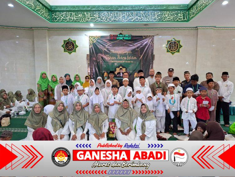Pererat Silaturahmi, Bhabinkamtibmas Kel. Dangin Puri Hadiri Tasyakuran Tahun Baru Hijriyah 1448 H
