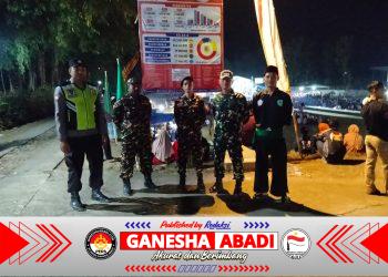 Patroli di Kismantoro, TNI–Linmas–Banser Bersinergi Jaga Kondusivitas Wilayah