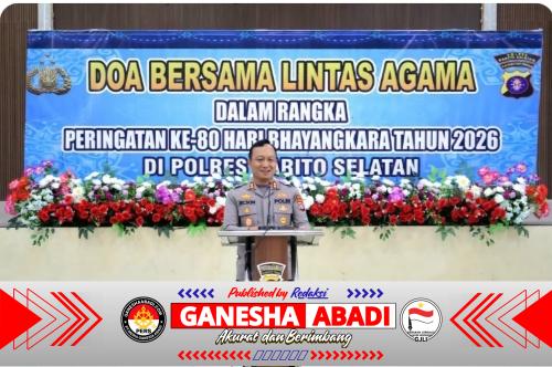 Polres Barsel Gelar Doa Bersama Lintas Agama dalam Hari Bhayangkara Ke-80