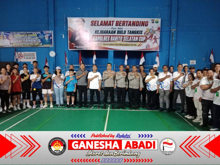 Turnamen Bulutangkis “Kapolres Barsel Cup” Dalam Rangka HUT Bhayangkara Ke-80 Tahun 2026.