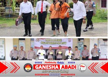 Polres Barsel Berhasil Bekuk Dua Pelaku Curanmor.