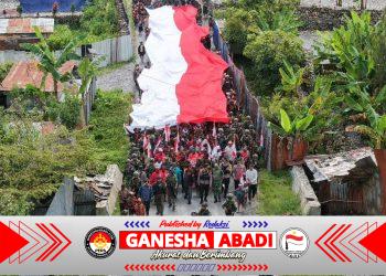 Kodim 1714/PJ, Polri Bersama Pemda Gelar Kirab Merah Putih: Bersatu Dalam Keberagaman, Berdaulat Dalam Persatuan Menjaga NKRI Harga Mati