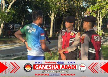 Patroli Dialogis Turjawali Samapta Polresta Denpasar Jaga Kondusivitas CFD dan Aktivitas Masyarakat di Renon