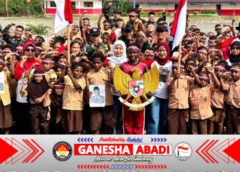 Kegiatan Peringati Hari Lahir Pancasila, Membuat Tawa dan Senyum Kebahagiaan Anak-Anak Papua Kembali Pecah